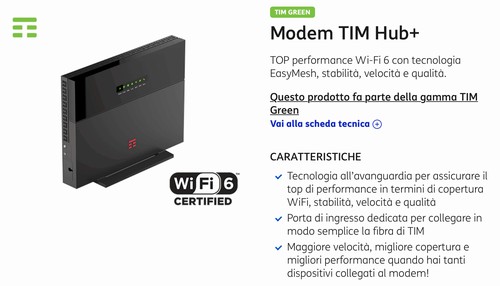 Modem Router Tim Hub+ Fibra 