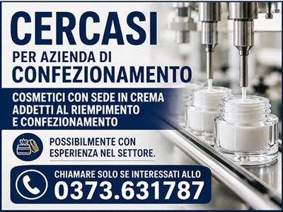 Cercasi per azienda cosmetica