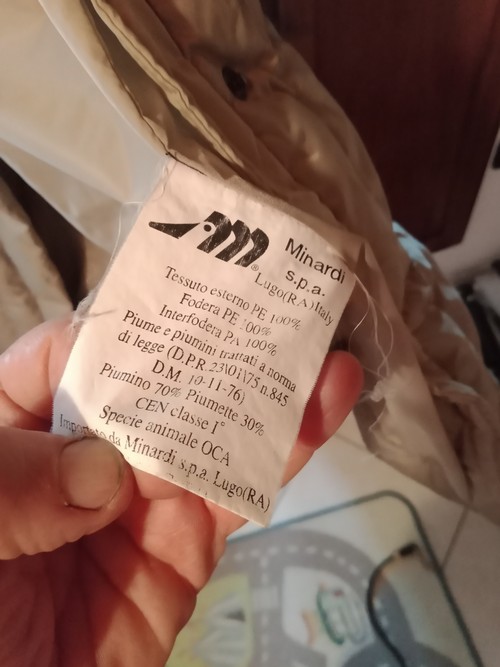 PIUMINO D'OCA LUNGO