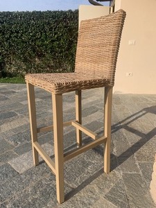 Vendo coppia di sgabelli vimini