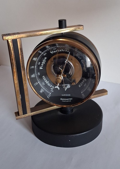 Barometro e orologio da tavolo al quarzo  vintage 