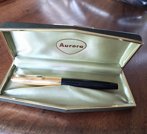 Aurora  888P  Penna Stilografica  duo cart   Nero 
