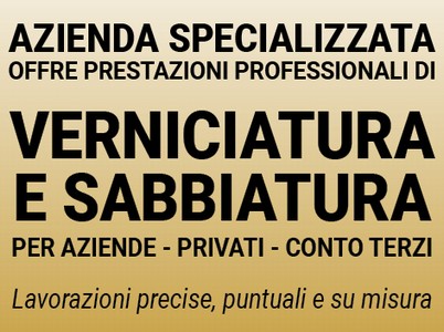 Verniciatura e sabbiatura