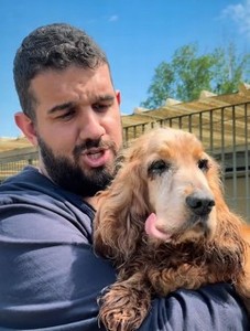 ERNESTINO, COCKER DI 14 ANNI CIECO E IPOUDENTE