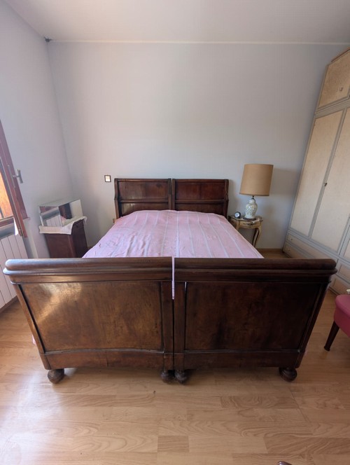 Letto matrimoniale a barca con elastici